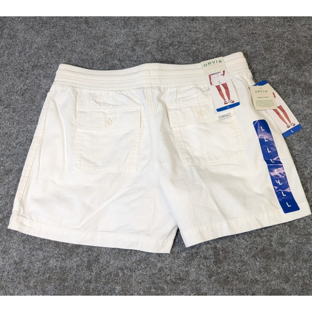 ORVIS Classic Collections Women's Pull on Shorts / Elastic/Drawstring/ Size L - Picture 3 of 8